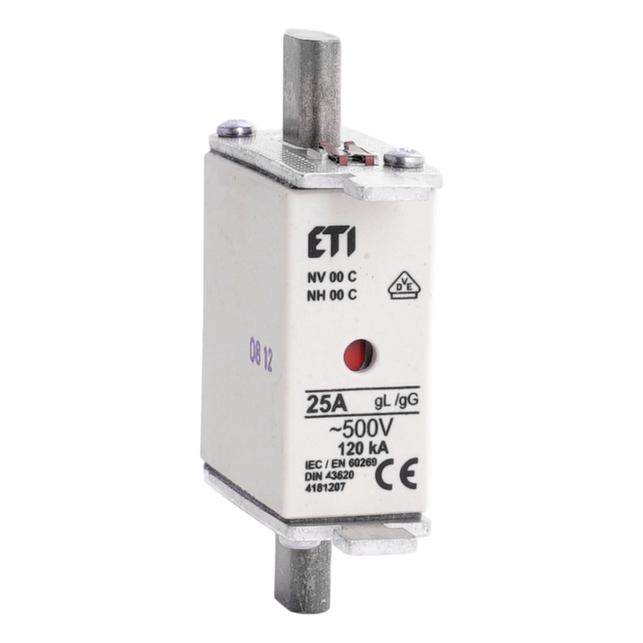 Fusible à couteaux taille 00C gG 25A