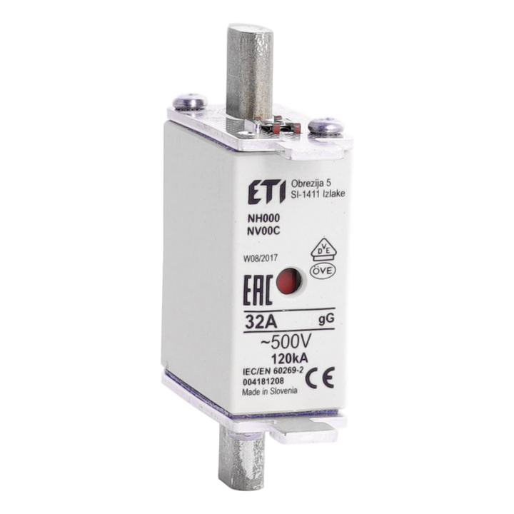 Fusible à couteaux taille 00C gG 32A