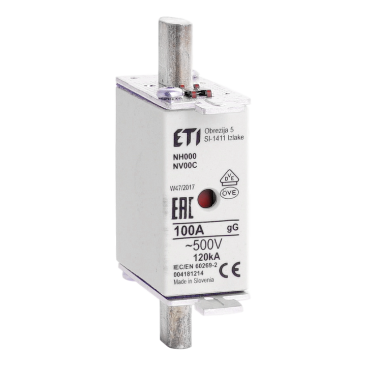 Fusible à couteaux taille 00C gG 100A