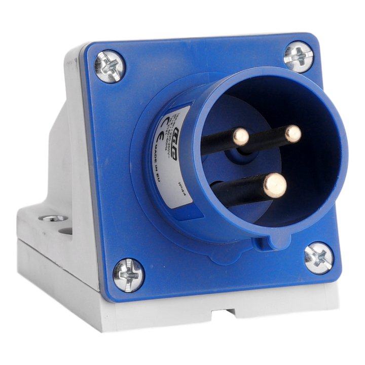 IDE CEE 16A 2p 230VAC IP44 toestelstekker inbouw muur