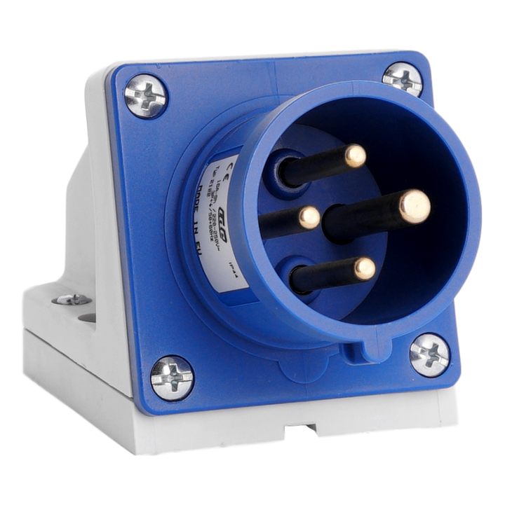 IDE CEE 16A 3p+T 250V IP44 socle de connexion oblique