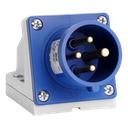 IDE CEE 16A 3p+T 250V IP44 socle de connexion oblique