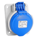 IDE CEE 16A 4p 230VAC IP44 stopk. schuin inb.