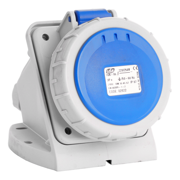 IDE CEE muurstopcontact IP67 16A 3P+T 230VAC