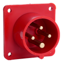 IDE CEE 16A 4p 400VAC IP44 toestelstekker inbouw recht