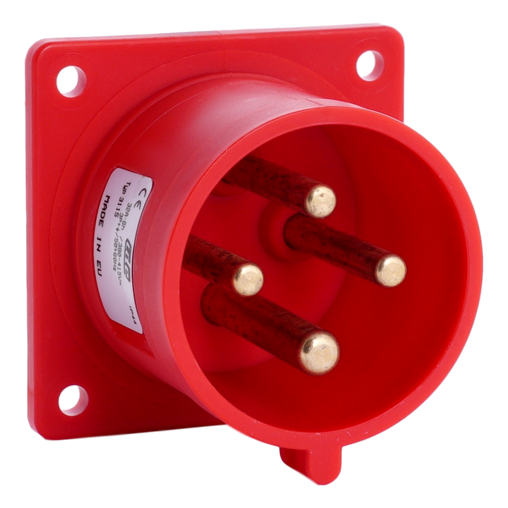 IDE CEE 32A 4p 400VAC IP44 socle de racc. enc. droit