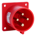 IDE CEE 32A 4p 400VAC IP44 toestelstekker inbouw recht