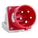 IDE CEE 32A 3p+N+T 400VAC IP44 socle mural mâle