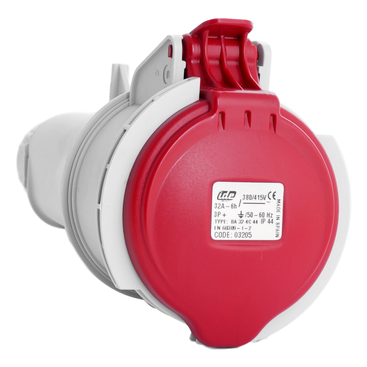 IDE CEE 32A 4p 400VAC IP44 koppelstekker