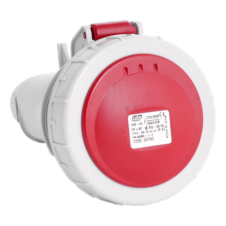 IDE CEE 16A 5p 400VAC IP67 koppelstekker