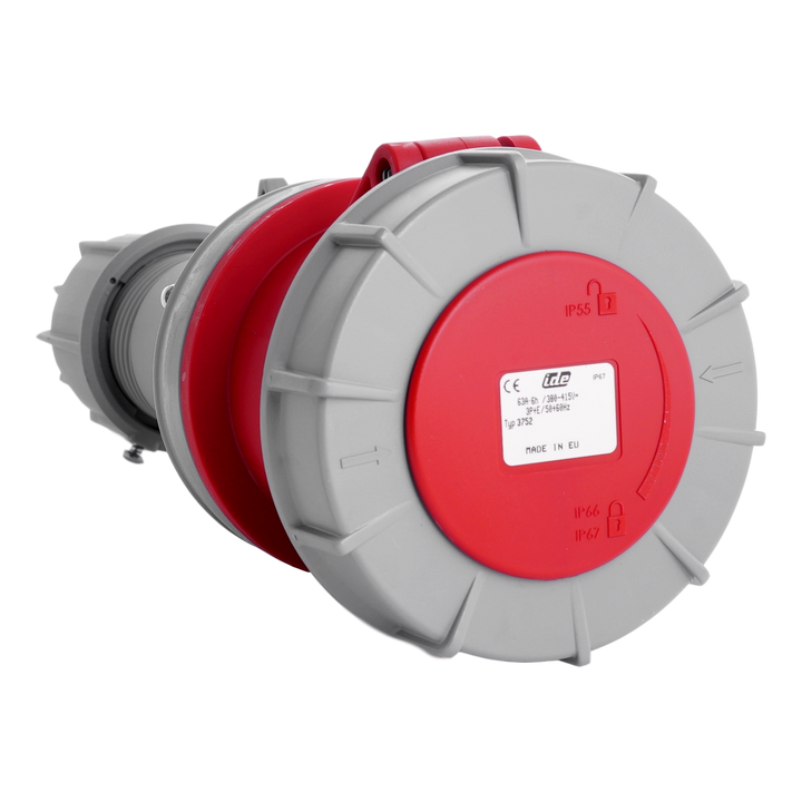 IDE IP67 Kopplungsbuchse Mobil 3p+Erde 63A 415VAC