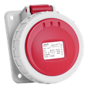 IDE CEE 16A 4p 400VAC IP67 prise encastrée inclinée