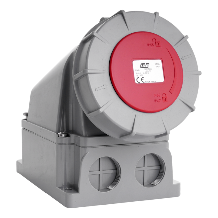 IDE CEE 63A 5p 400VAC IP67 prise murale