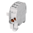 Borne de dériv. HLAK25 C 1p 2x25, 2x16mm² Cu L grise