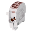 Klemme für die Ableitung. HLAK25 C 1p 2x25, 2x16mm² Cu L braun