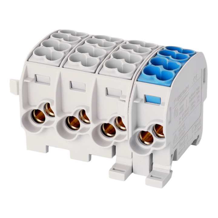 Klemmenleiste für die Ableitung. HLAK25 C 4p 2x25, 2x16mm² Cu 3LN