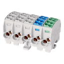 Bornier de dériv. HLAK25 C 5p 2x25, 2x16mm² Cu 3LNPE