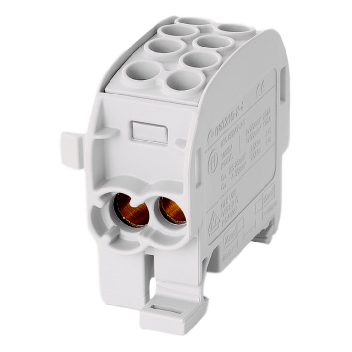 Aftakklem HLAK35 C 1p 2x35, 2x25mm² Cu L grijs