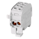 Bornier de dériv. HLAK35 C 1p 2x35, 2x25mm² Cu L gris