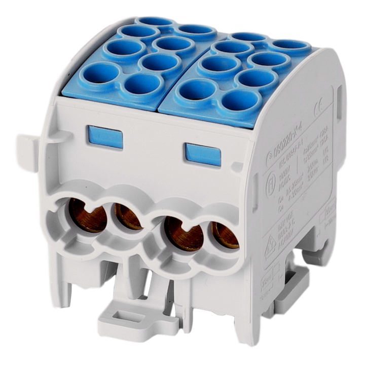 Aftakklem HLAK35 C 1p 4x35, 4x25mm² Cu L blauw