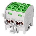 Aftakklem HLAK35 C 1p 4x35, 4x25mm² Cu PE groen