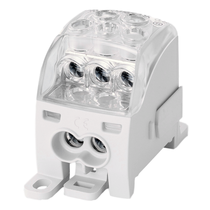 Borne de distr. PDB210 1p 35, 2x25, 3x16mm²  Cu+Al grise