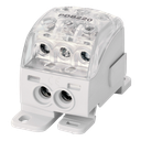 Borne de distr. PDB220 1p 70, 2x25, 3x16mm² Cu+Al grise