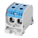 Aansluitklem RKA 1p dubbel 50mm² Cu+Al blauw