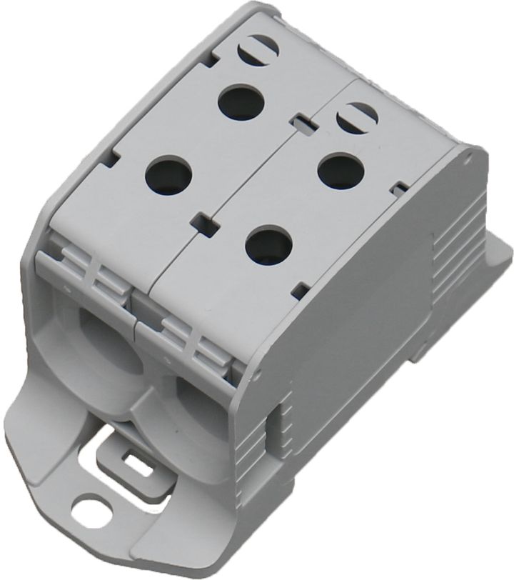 Aansluitklem RKA 1p dubbel 95mm² Cu+Al bruin