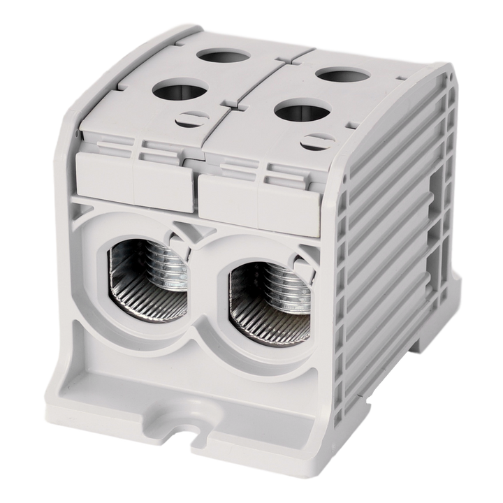 Bornier de racc. RKA 1p double 185mm² Cu+Al gris