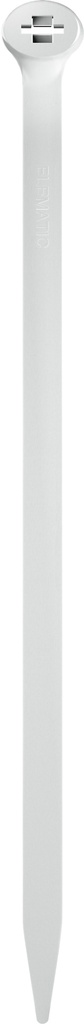 Collier de serrage à double languette 2-lock 2.5x200 blanc
