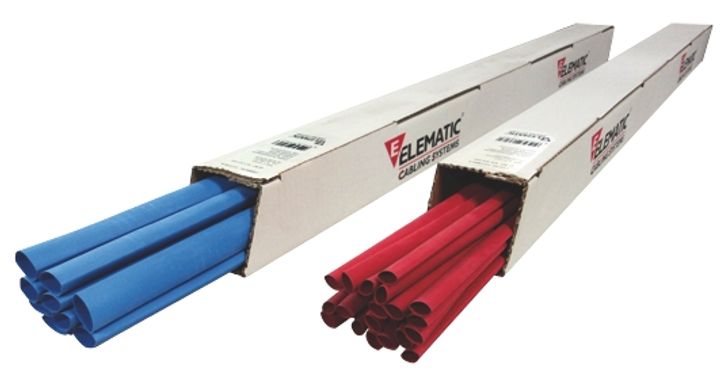 Heat-shrink tube ET100 black - box 30x1m - Ratio 2:1 - 1,2mm