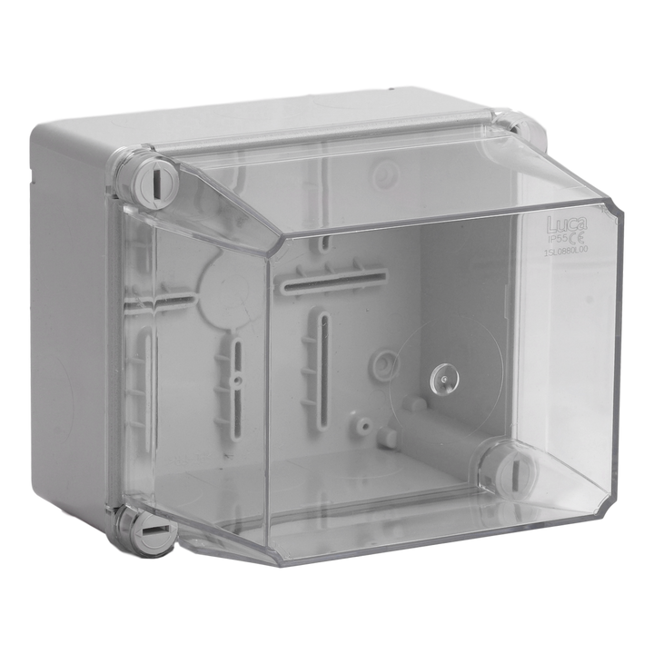 Boîte de dérivation IP55 couv. transp.  160x135x150 1/4t