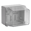 Aftakdoos IP55 doorzichtig deksel  160x135x150 1/4t