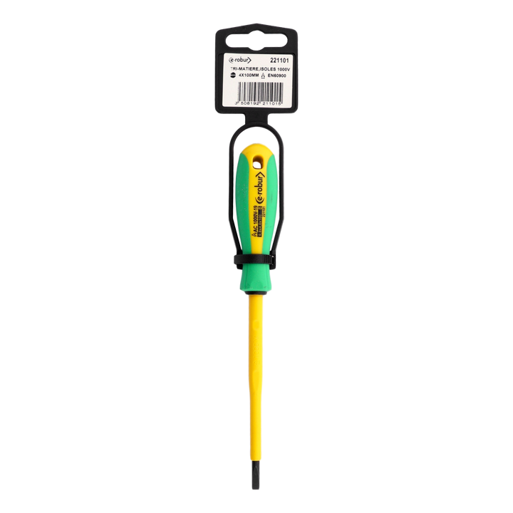 Flathead screwdriver 4x100 mm, insulated 1000V