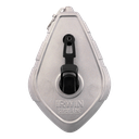 Chalk line, metal body, polyester thread.