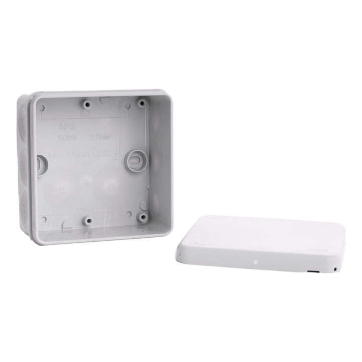 Boîte de dérivation IP65 2comp. ap9/g 86x86x39mm
