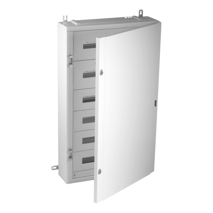 Coffret métal. IP40 168 mod. (150mm) Porte opaque + KITTT