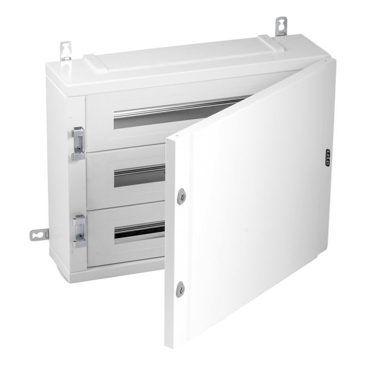 Coffret métal. IP40 72 mod. (150mm) Porte opaque + KITTT