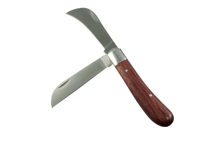 Electrician's knife, 2 blades, 100 mm long