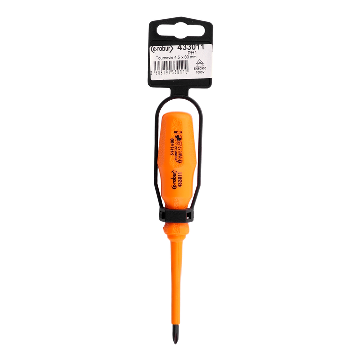 Tournevis PHILIPS® N 1 x 80 mm, isolé 1000V