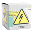 Box of 20 self-adhesive 100mm "lightning bolt" triangles