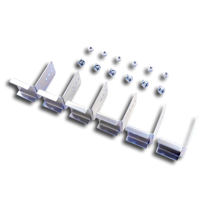 Set de 6 supports pour goulottes de câblage verticales Atlantic