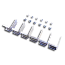 Set de 6 supports pour goulottes de câblage verticales Atlantic