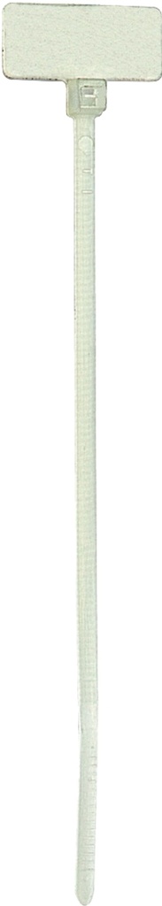 Kabelband mit Markierungsplatte 2,5x210 Weiß