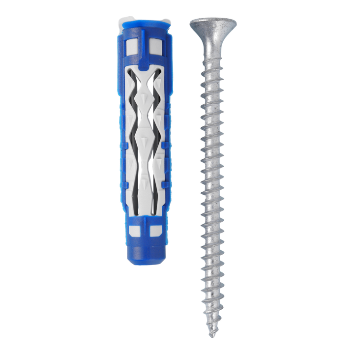 Dübel Bluefix VA 8mm x 50mm + Schraube PZ Elematic