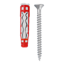 250 x BLUEFIX VA plug 6 x 35mm + PZ screw
