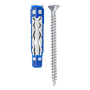 150 x BLUEFIX VA plug 8 x 50mm + PZ screw