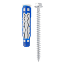 Dübel  Bluefix 6mm x 50mm + Schraube hex/torx Elematic