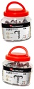 100x Schraubhalter für Rohre doppelt  (S-CLIP) 25-28mm